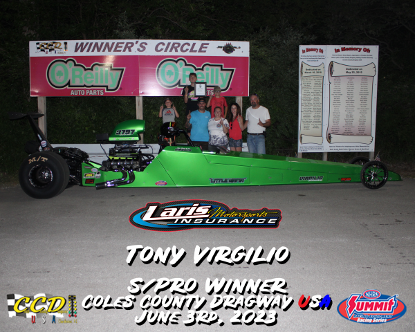Tony Virgilio S/Pro Winner June 3, 2023