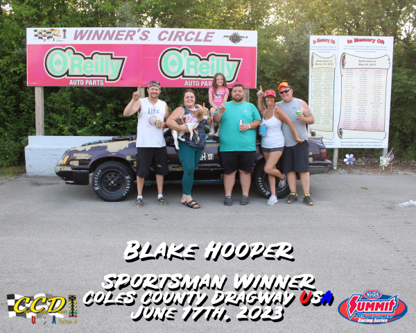 Blake Hooper Winner Sportsman June 17., 2023