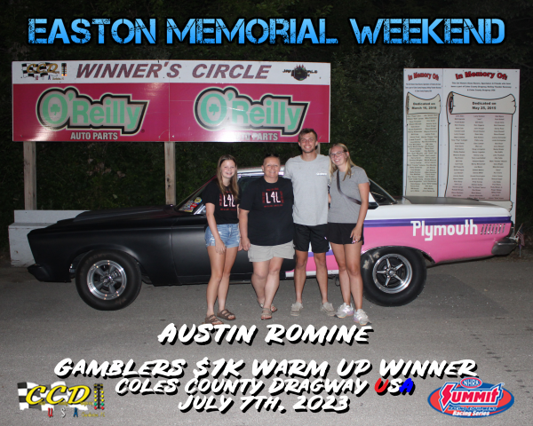 Austin Romine Easton Memorial Friday Gamblers Win July 7, 2023