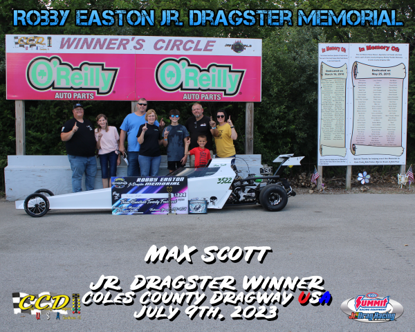 Max Scott Jr. Dragster Win July 9, 2023