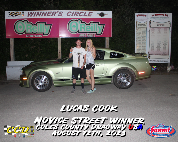 Lucas Cook Novice Street Win August 12, 2023