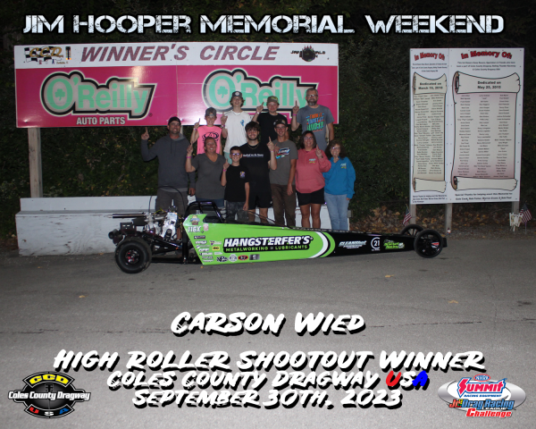 Carson Wied High Roller Win September 30, 2023
