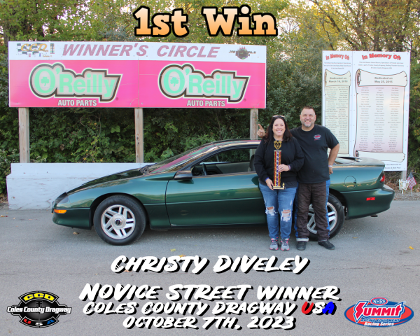 Christy Diveley 1st Novice Street Win October 7, 2023