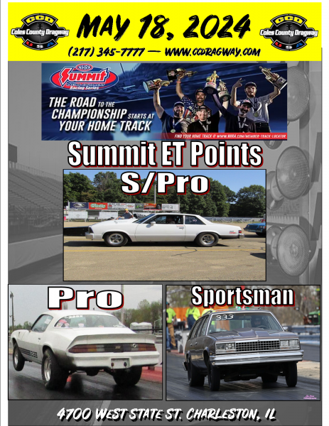 Coles County Dragway Weekly Flyer Preview
