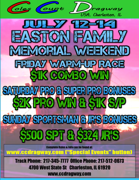 Easton Family Memorial Weekend Flyer