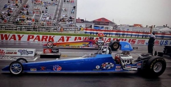 Ron at Indy in his Dragster