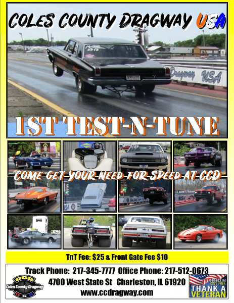 Coles County Dragway 1st Test-N-Tune Flyer Preview