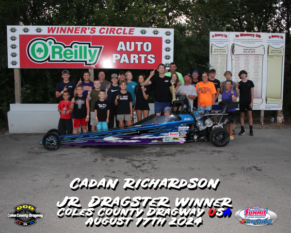 Jr. Dragster Winner - Cadan Richardson