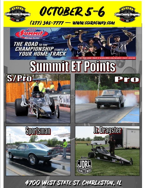 Coles County Dragway Weekly Flyer Preview