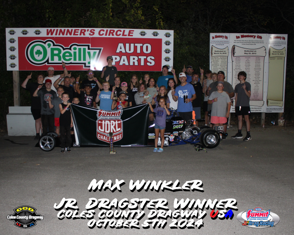 Jr. Dragster Winner - Max Winkler