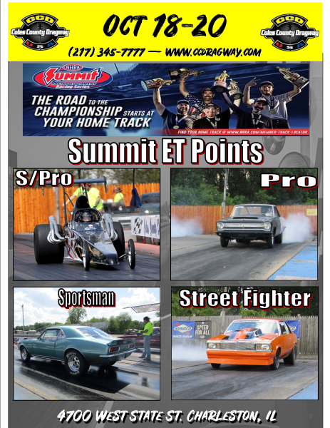 Coles County Dragway Weekly Flyer Preview