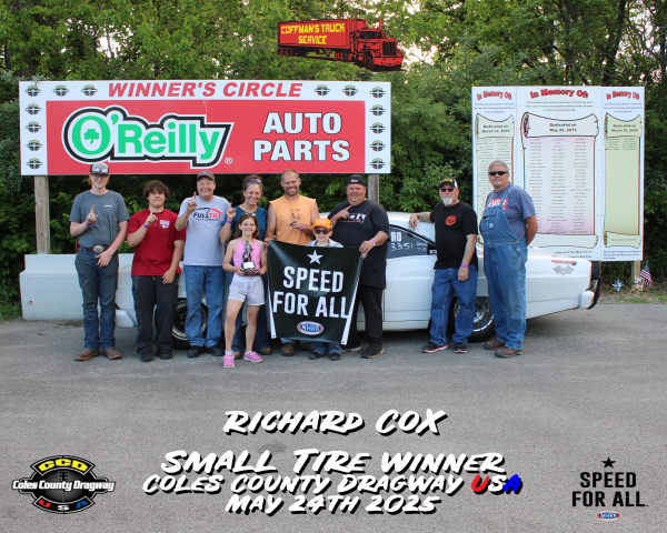 Small Tire Winner - Richard Cox