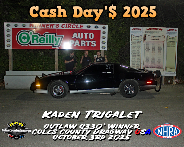 Outlaw Q330' Winner - Kaden Trigalet