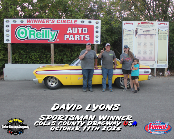 Sportsman Winner - David Lyons